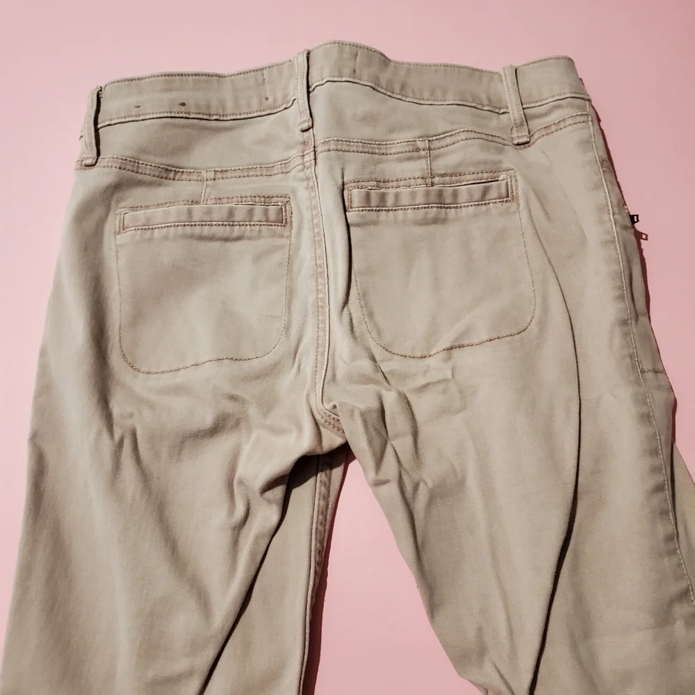 Hollister Khaki Tan Ripped Skinny Pants - Picture 7 of 7